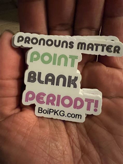 The Pronoun sticker | BoiPKG