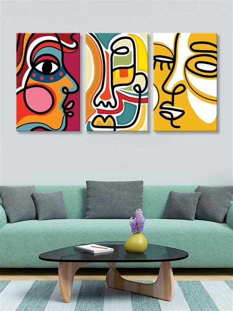 Store Abstract Paintings For Living Room Big Size Framed Wall