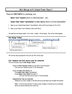 Fillable Online Mail Merge With Simple Power Report Fax Email Print