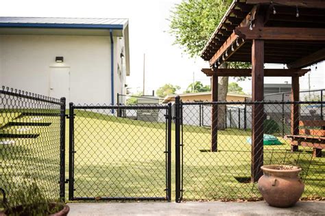 Chain Link Fence Black Vinyl Coated Residential Superior Fence