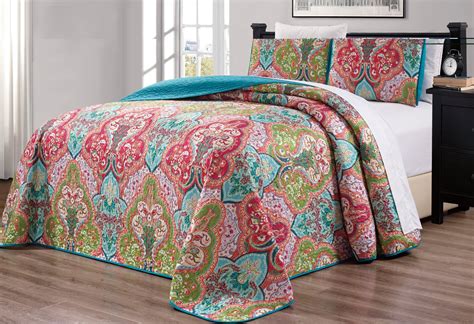 Best Orange And Turquoise Paisley Bedding King The Best Home