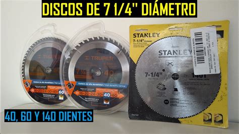 Discos Para Sierra Circular De Mano Truper Stanley Youtube