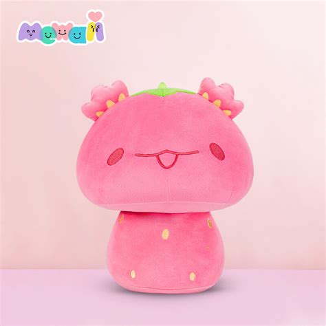 Erdbeere Axolotl Rosa Riesen Kuscheltier Gro Pl Schtier Stofftier