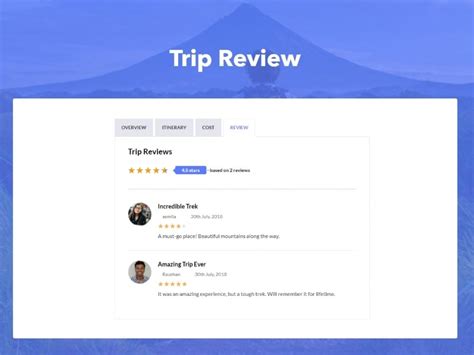 Trip Reviews Extension - WP Travel Engine