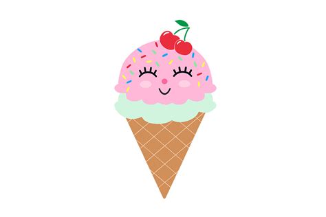 Sweet Ice Cream Cone Svg Cutting File Graphic By Easydesignforyou