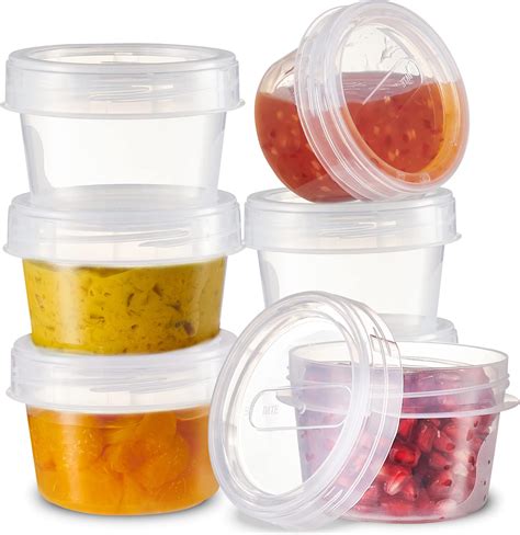 PLASTICPRO Lot de 6 boîtes de conservation alimentaire réutilisables