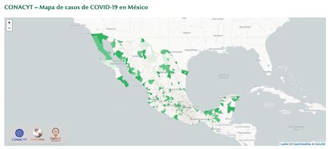 CONACYT Mapa de casos de COVID 19 en México CVOED Centro virtual