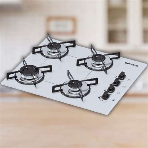 Cooktop 4 bocas Chamalux ultra chama branco Adoro Promoção