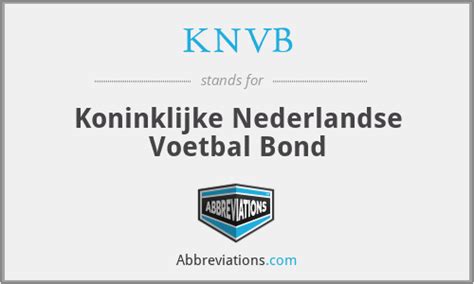 What does KNVB stand for?