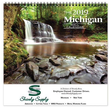 Michigan Promotional Calendar | Farley Calendar Company