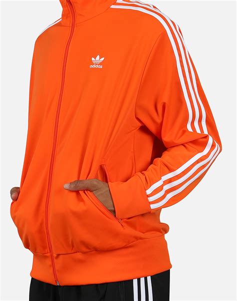 Adidas Synthetic Firebird Track Jacket In Orange For Men Lyst