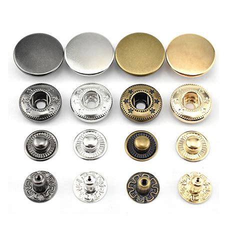 10 Sets Metal Copper Four Buckle Pack Press Studs Sewing Button Snap