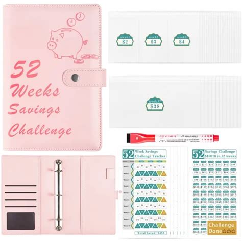 52 WEEK SAVINGS Challenge Saving Money Binder Helps The Habit Of Saving