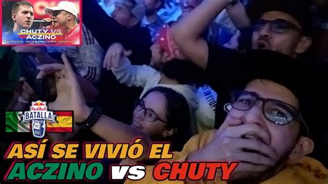 COLOMBIANOS REACCIONAN desde el PÚBLICO a ACZINO vs CHUTY ÉPICO