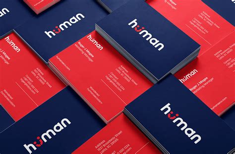 Business Card Minimal Business Cards On Free Mockups On Behance