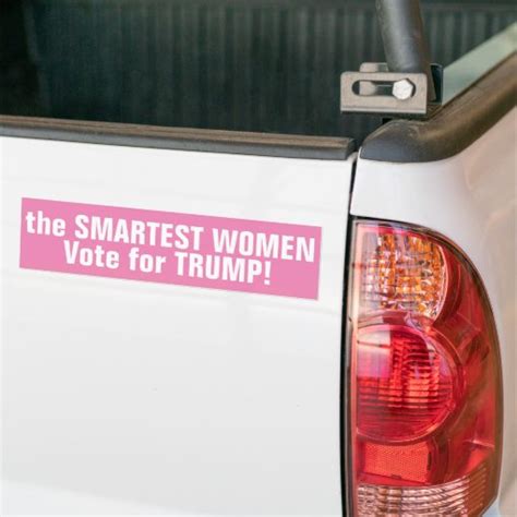 The Smartest Women Vote Trump 2016 Bumper Sticker Zazzle