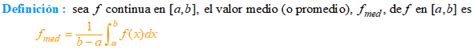 Teorema Del Valor Medio Para La Integral Definida