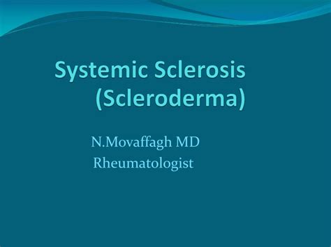 PPT Systemic Sclerosis Scleroderma PowerPoint Presentation Free