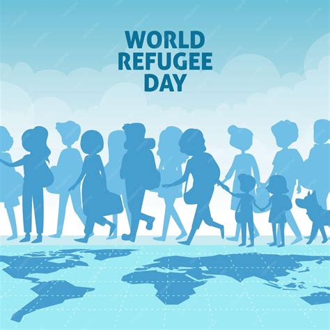 Free Vector Hand Drawn World Refugee Day