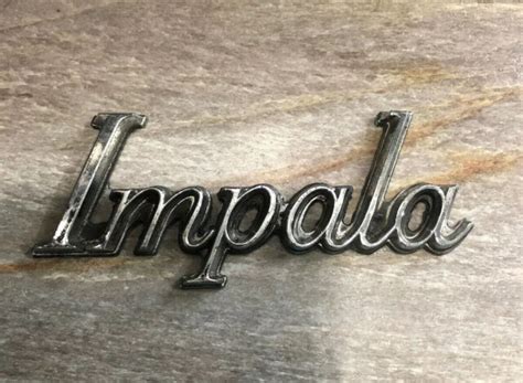 1970s Vintage Chevy Impala Emblem For Car Ebay