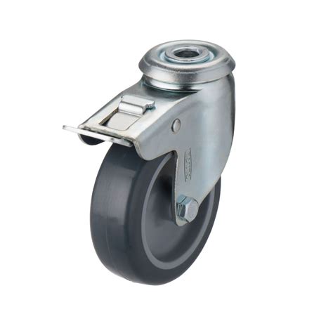 Swivel Castor Wheel With Brake 75mm Aluxprofile