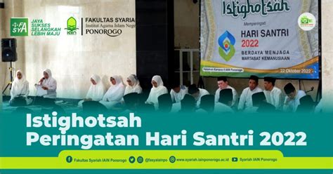 Peringati Hari Santri Nasional Iain Ponorogo Gelar Istighotsah