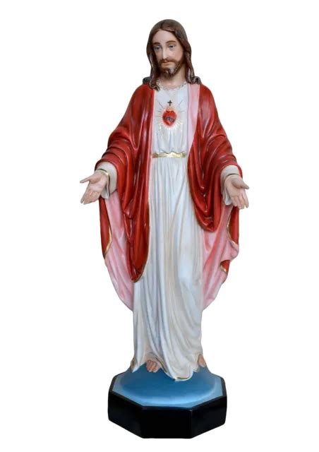 Sacred Heart Of Jesus With Open Arms Resin Statue Cm