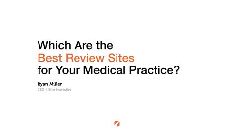 The Best Review Sites for Your Medical Practice.