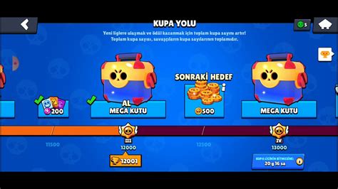 12 000 Kupa Oldum Brawl Stars Youtube