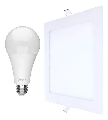 Lámpara G light Kit painel plafon 18w embutir 6500k lâmpada led 20w