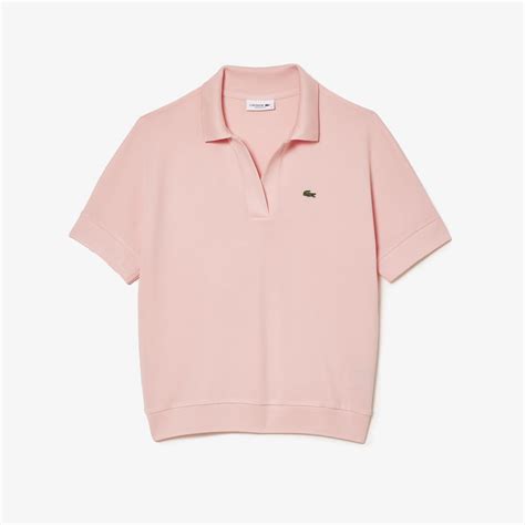 Women S Lacoste Loose Fit Flowy Pique Polo Shirt