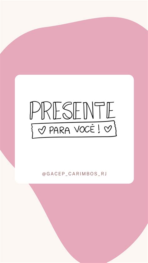 Carimbo Presente Para Voc Gacep Carimbos Personalizados