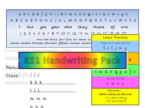 Ks1 Handwriting Resource Pack Teaching Resources