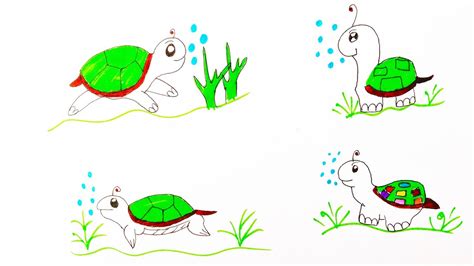 Tortoise Drawing For Kids Tortoise Drawing Easy Tortoise Drawing