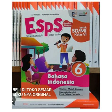 Jual Buku Esps Bahasa Indonesia Sd Mi Kls Kurikulum Merdeka Penerbit