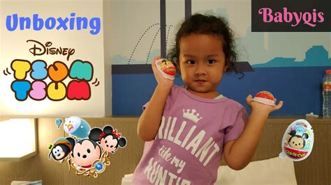 Unboxing Disney Tsum Tsum Surprise Eggs Indonesia Youtube