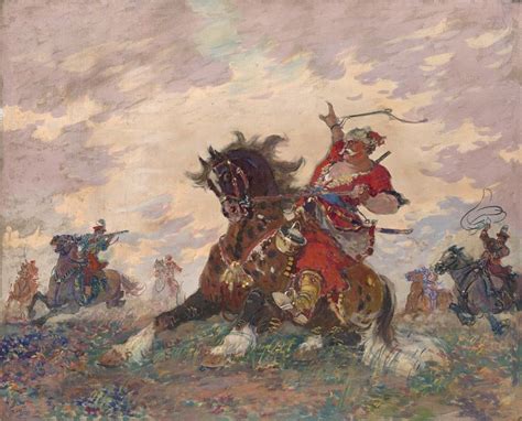 The Battle Of The Zaporozhye Cossack With The Poles Taras Bulba Artist