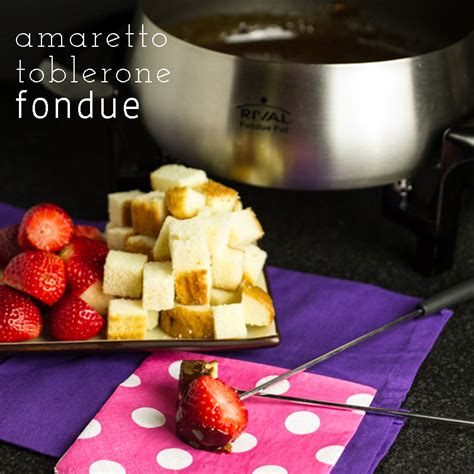 Toblerone Fondue with Amaretto - Chattavore