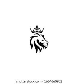 Lion Head Crown Vector Elements Brand Stock Vector (Royalty Free ...