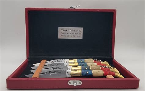 Laguiole Bougna Table Knife Set Brass Steel Stainless Catawiki