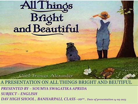 bright  beautiful poem written  cf alexander pptx