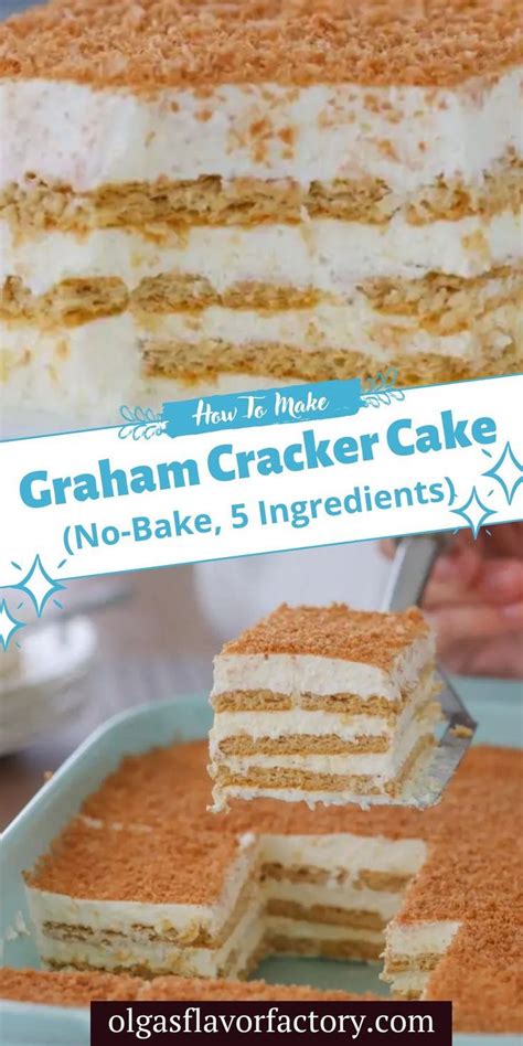 Graham Cracker Cake No Bake 5 Ingredients Recipe Graham Cracker