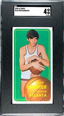 Topps Basketball Pete Maravich Atlanta Hawks Rookie Sgc