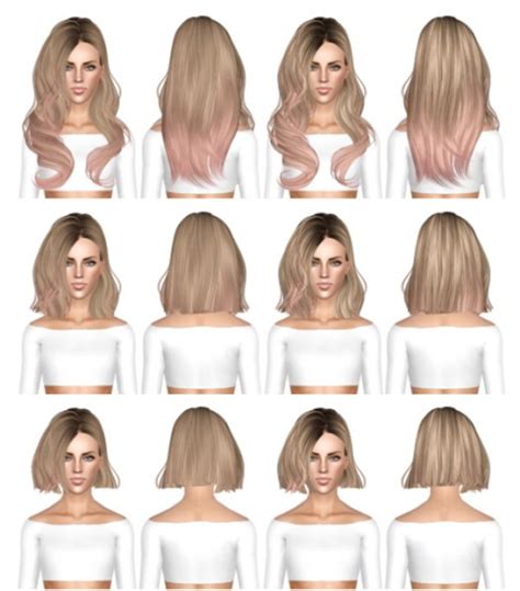 Skysims 248 Long Medium And Short Hairstyle Retextured By July Kapo