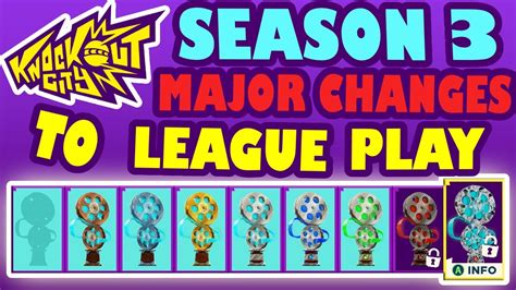 KNOCKOUT CITY SEASON 3 NEW LEAGUE PLAYLIST AND RANKING SYSTEM MAJOR