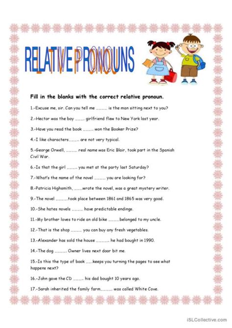 Relative Clauses English Esl Worksheets Pdf Doc