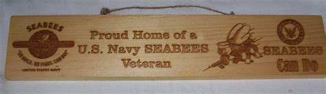 Seabee Veteran Wood Plaque Seabee Museum And Memorial Park