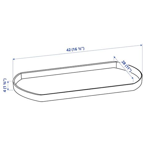 SNURRAD Snurrbricka för kylskåpsförvaring, 42x28 cm - IKEA