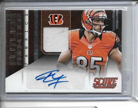 2013 Score Future Franchise Tyler Eifert RC Jersey Autograph Norte Dame