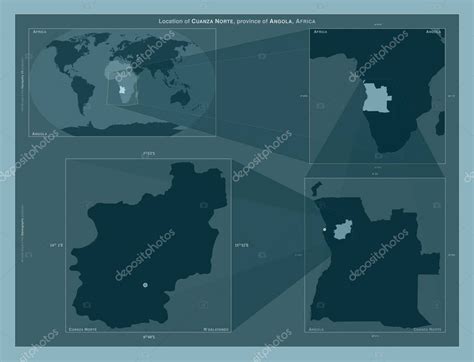 Cuanza Norte provincia de Angola Diagrama que muestra la ubicación de